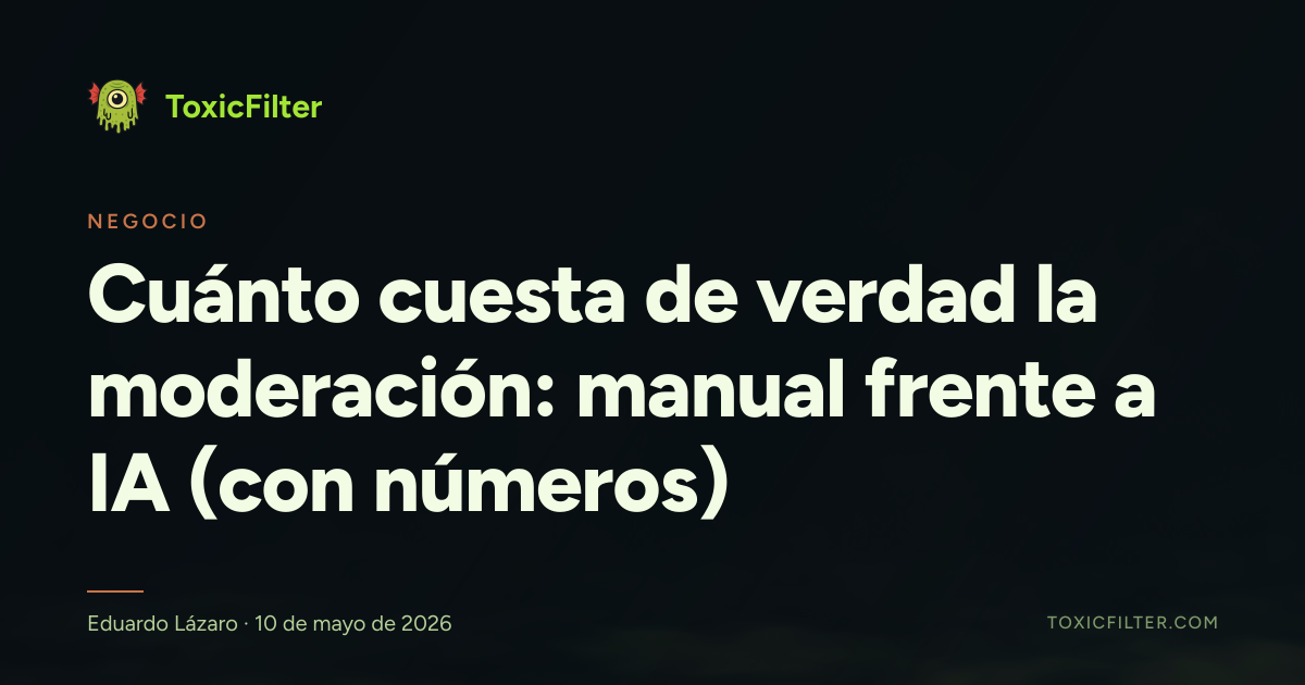Cuánto cuesta de verdad la moderación: manual frente a IA (con números)