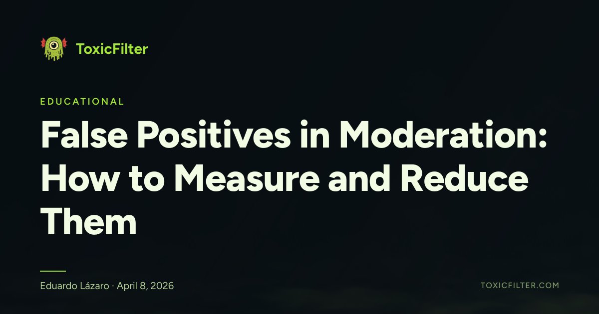 False Positives in Moderation: How to Measure and Reduce Them
